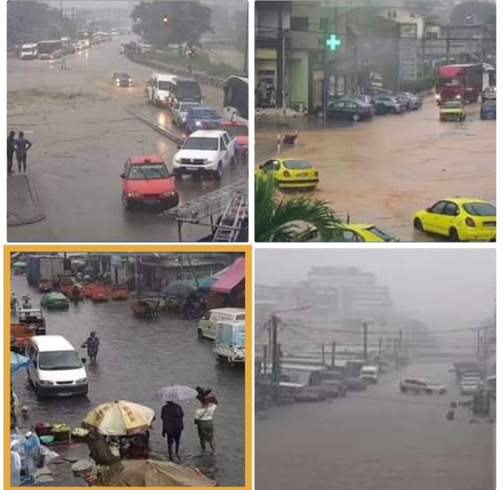 Forte pluie à Abidjan: voici des zones où les voies sont impraticables du fait de la montée des eaux